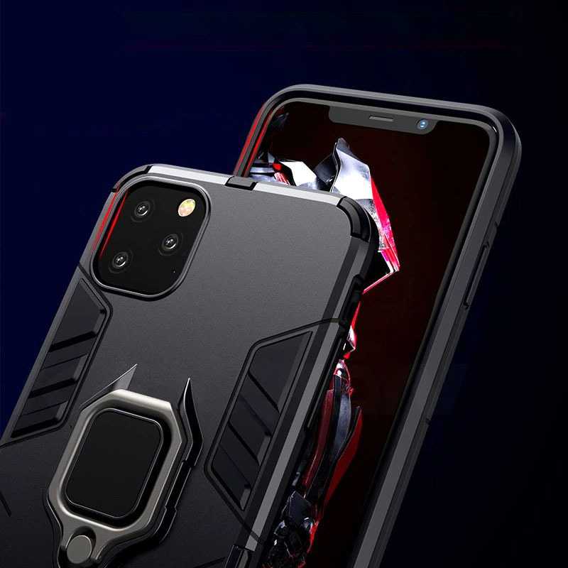 Toptel Ring Armor dėklas skirtas Xiaomi 15 5G juodos spalvos