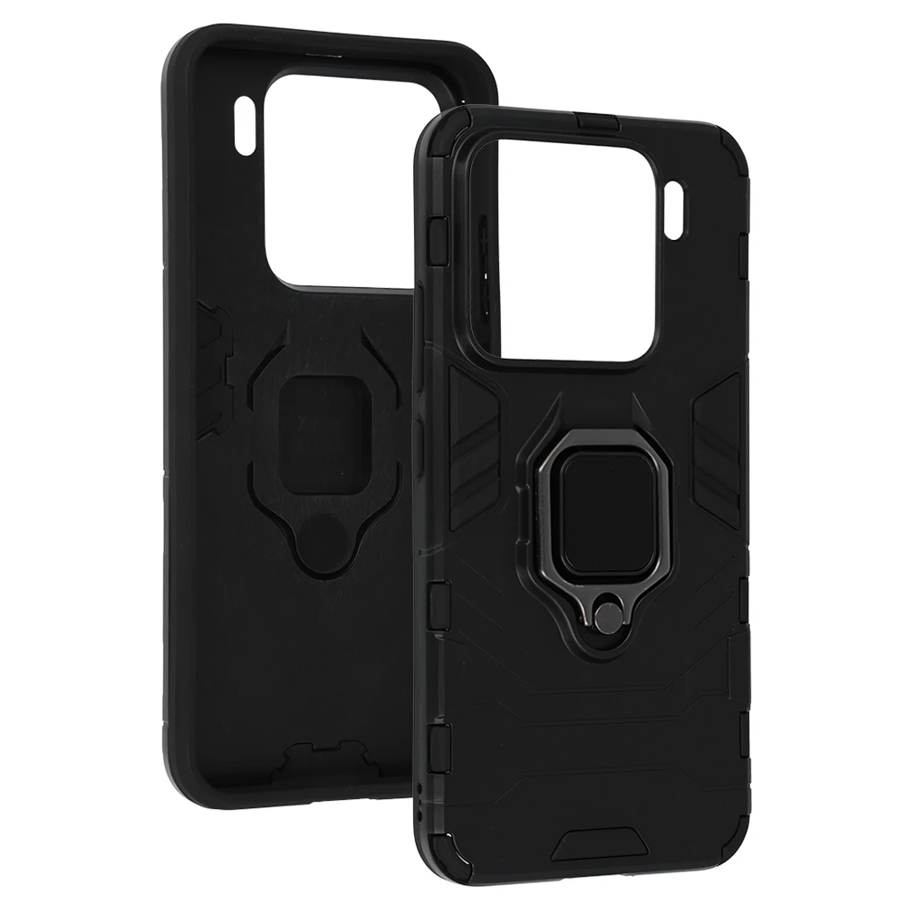 Toptel Ring Armor dėklas skirtas Xiaomi 15 5G juodos spalvos