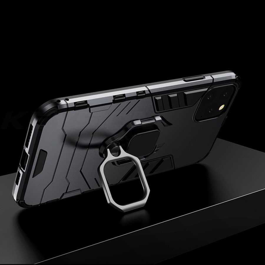 Toptel Ring Armor dėklas skirtas Xiaomi 15 5G juodos spalvos