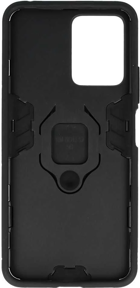 Fusion Accessories Topt Ring Armor dėklas skirtas Xiaomi Redmi Note 12 5G/Poco X5 juodos spalvos