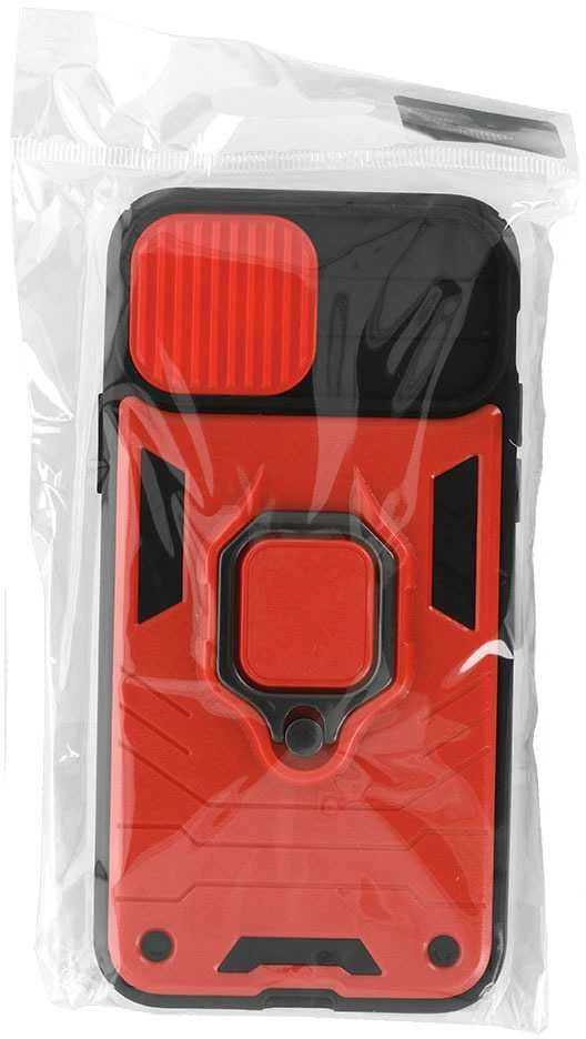 Fusion Accessories Topt Ring Lens dėklas skirtas Apple iPhone 13 Mini Raudona