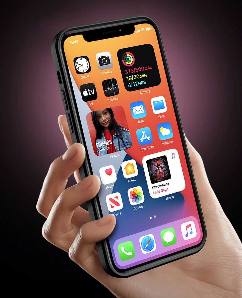 iLike Topt Ring Lens dėklas skirtas Apple iPhone 14 Pro Max juodos spalvos