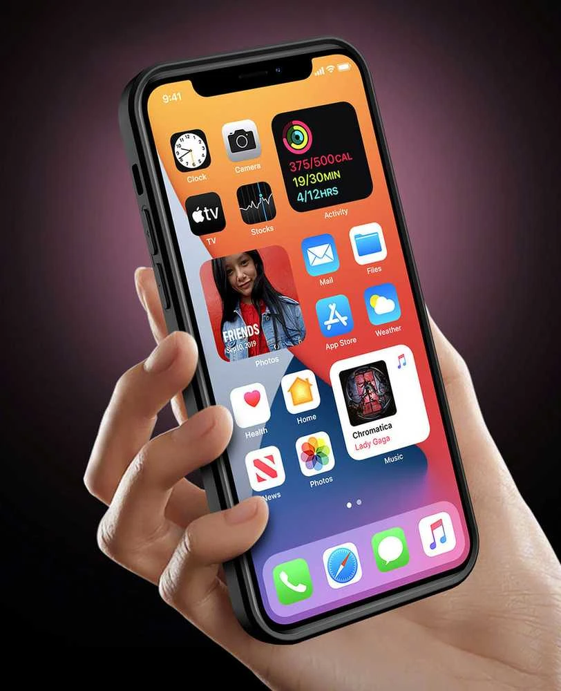 Fusion Accessories Topt Ring Lens dėklas skirtas Apple iPhone 13 Pro Max mėlynos spalvos