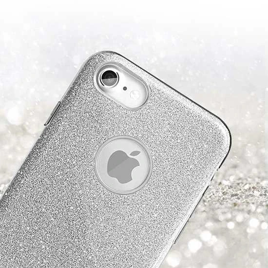 Toptel Topt Shining dėklas skirtas Samsung Galaxy S22 PLUS Sidabrinis