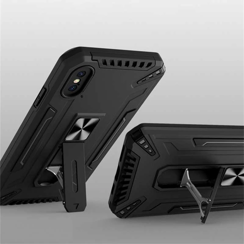 Fusion Accessories Topt Shock Armor dėklas skirtas Samsung Galaxy S22 Plus juodos spalvos