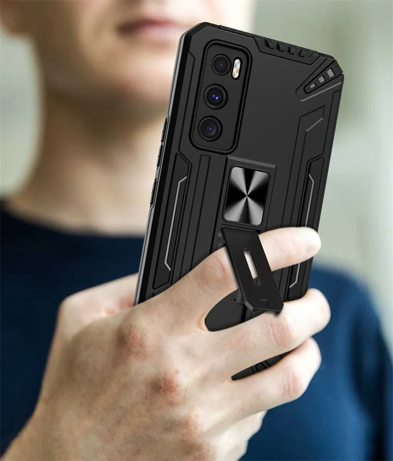 Fusion Accessories Topt Shock Armor dėklas skirtas Xiaomi Redmi Note 11 5G/Note 11S 5G/Poco M4 Pro 5G juodos spalvos