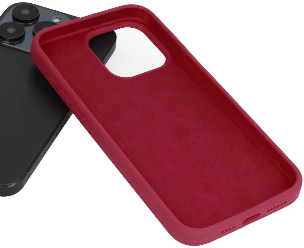 Toptel Topt Silicone Lite Dėklas skirtas Apple iPhone 16e bordo spalvos