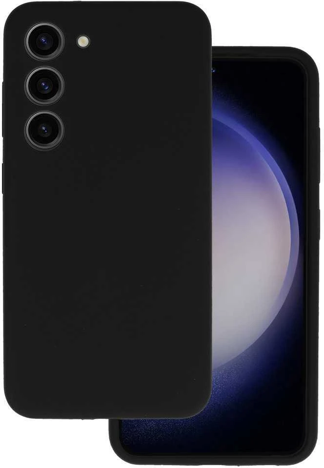 Tel Protect Silicone Lite dėklas skirtas Samsung Galaxy S23 juodos spalvos