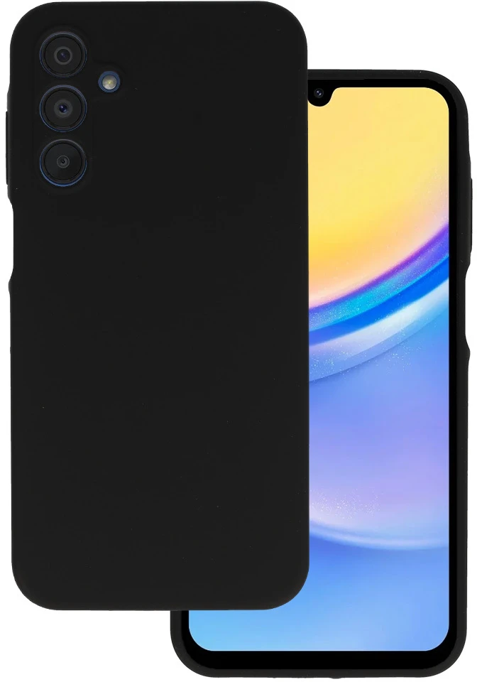 Toptel Silicone Lite Dėklas skirtas Samsung Galaxy A15 4G/5G juodas
