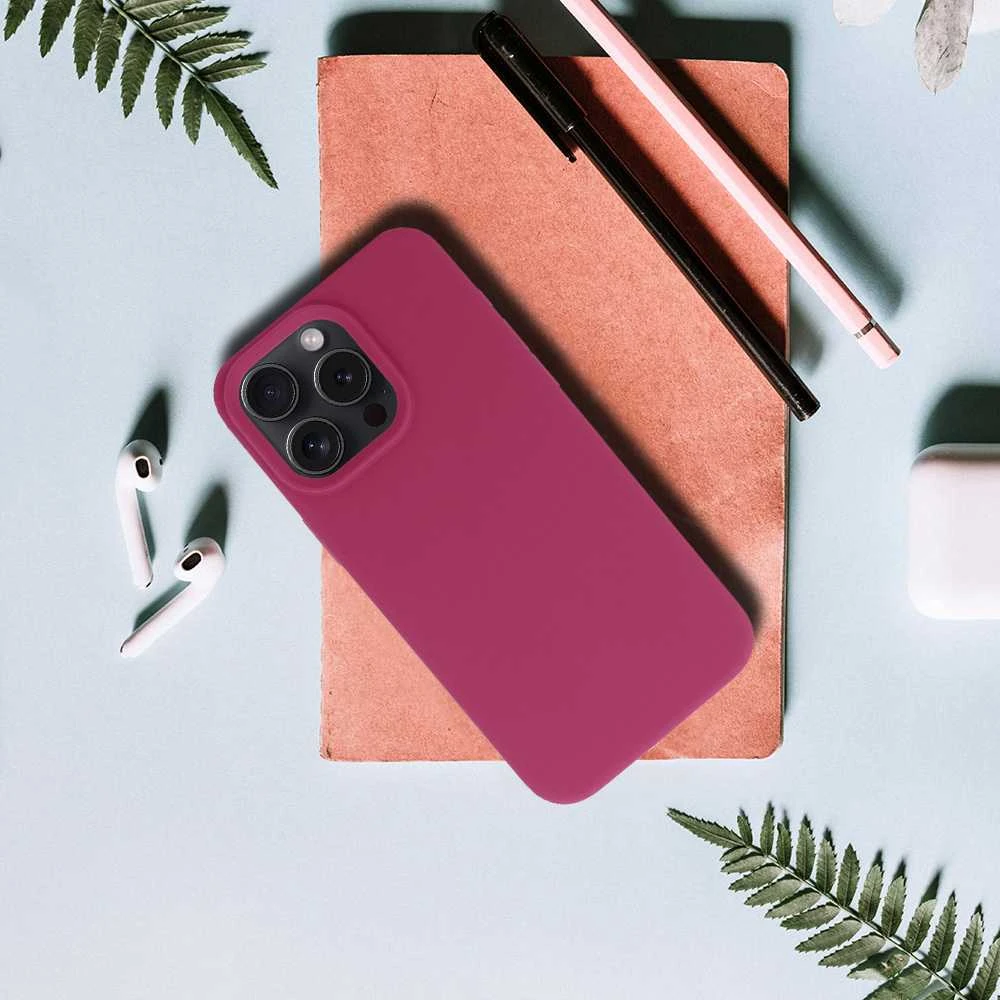 Fusion Accessories Topt Silicone Lite dėklas skirtas Xiaomi Redmi 15C 4G/5G raspberry