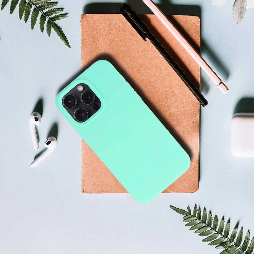Toptel Topt Silikoninis Lite dėklas skirtas Apple iPhone 14 Pro Max mėtų spalvos
