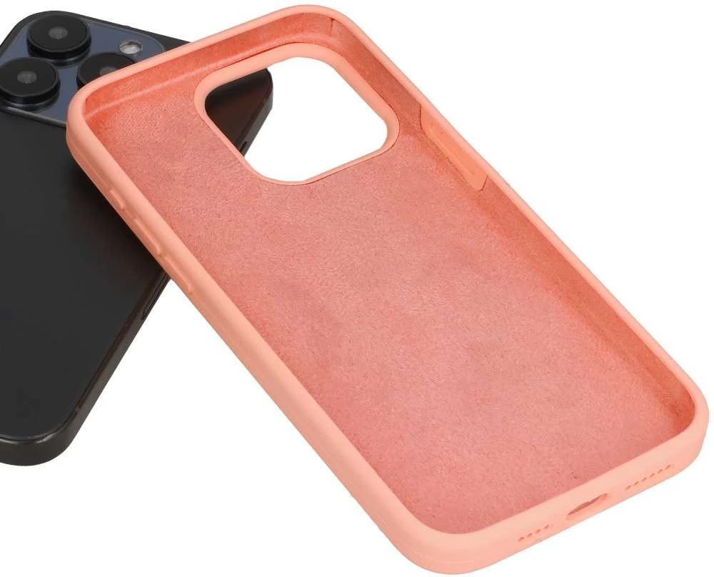 Fusion Accessories Topt Silikoninis Lite dėklas skirtas Apple iPhone 16 Pro Max persikų spalvos