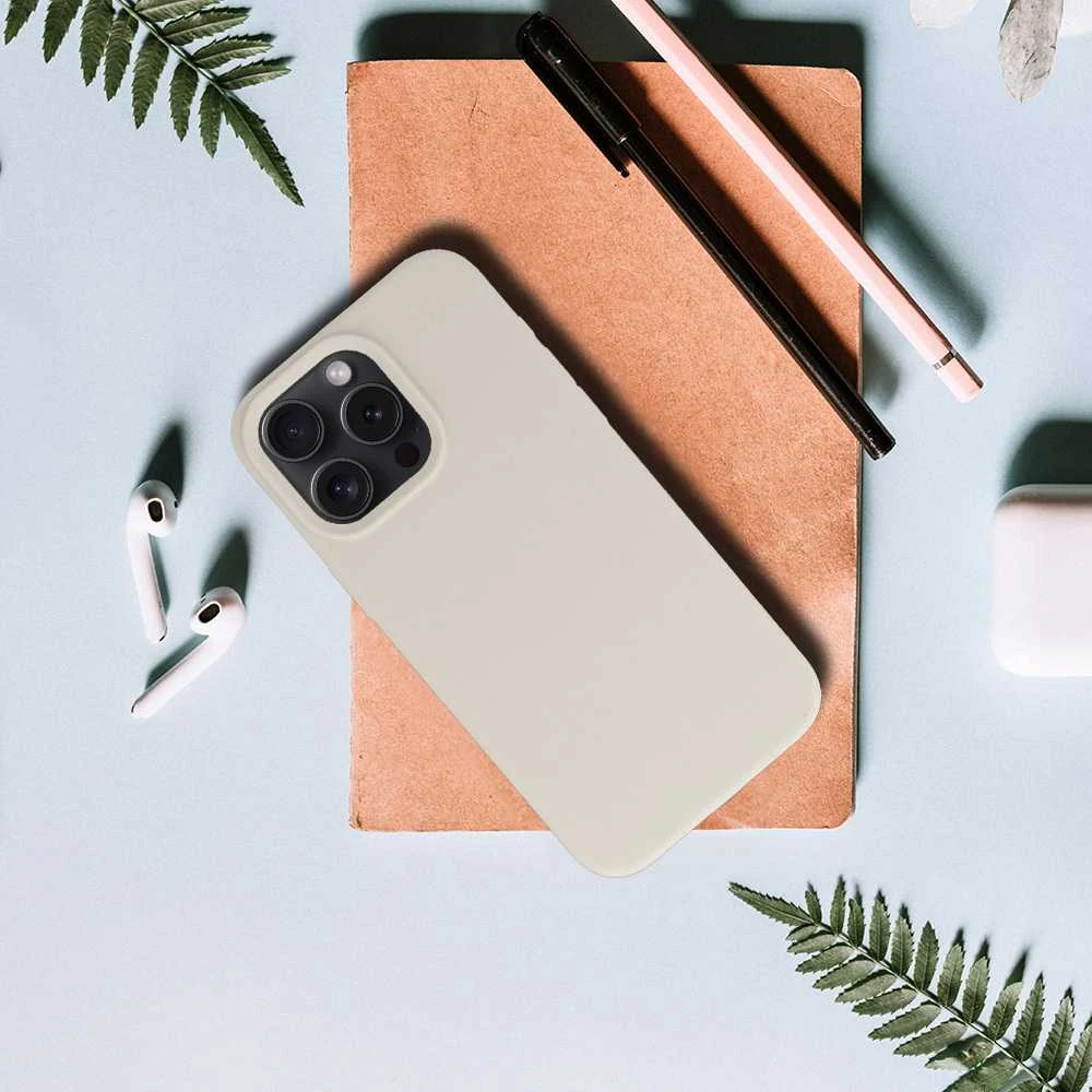 Fusion Accessories Topt Silikoninis Lite dėklas skirtas Apple iPhone 14 Pro titanium