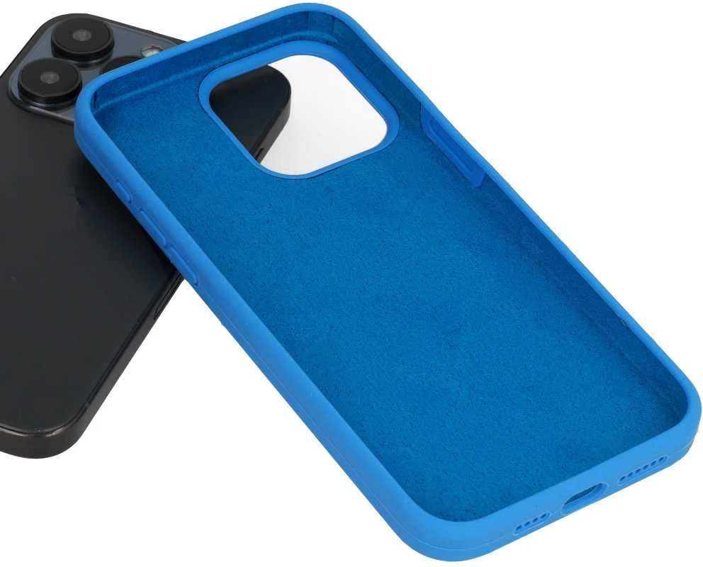 Toptel Topt Silikoninis Lite dėklas skirtas Apple iPhone 15 Pro Max mėlynos spalvos