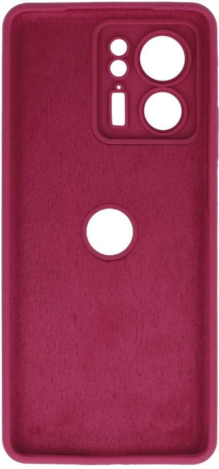 Fusion Accessories Topt Silikoninis Lite dėklas skirtas Motorola Edge 40 5G burgundy
