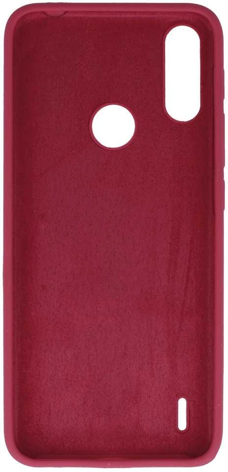 Fusion Accessories Topt Silikoninis Lite dėklas skirtas Motorola Moto E7 Power/E7i Power burgundy