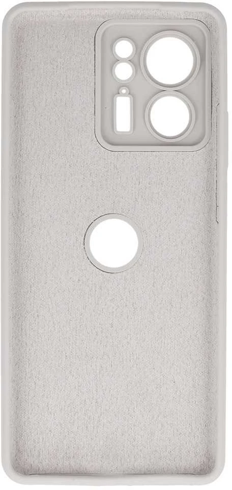 Fusion Accessories Topt Silikoninis Lite dėklas skirtas Motorola Edge 40 5G titanium