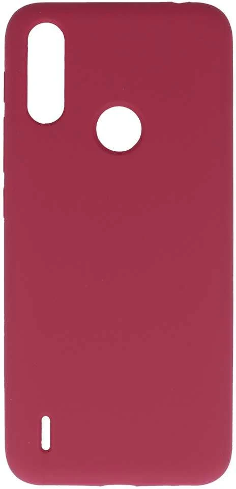 Fusion Accessories Topt Silikoninis Lite dėklas skirtas Motorola Moto E7 Power/E7i Power burgundy