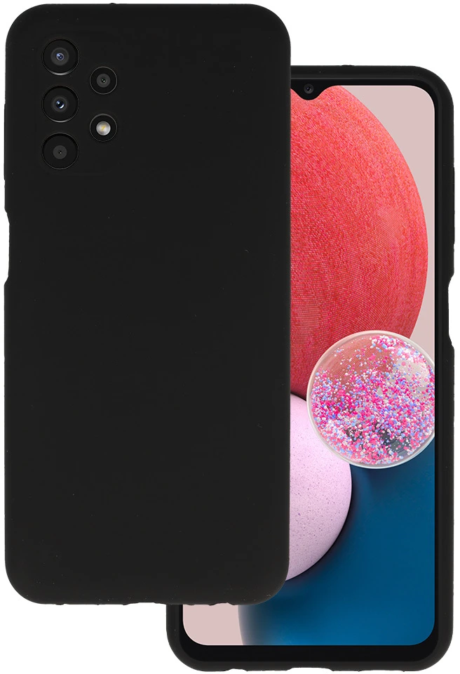 Fusion Accessories Silicone Lite Dėklas skirtas Samsung Galaxy A13 4G juodas