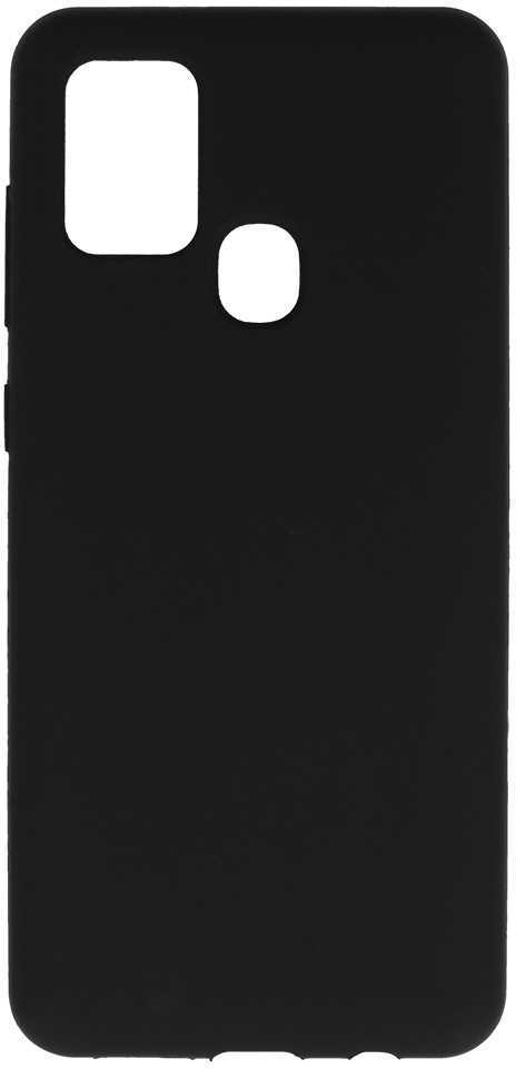 Fusion Accessories Topt Silicone Lite dėklas skirtas Samsung Galaxy A21S juodos spalvos