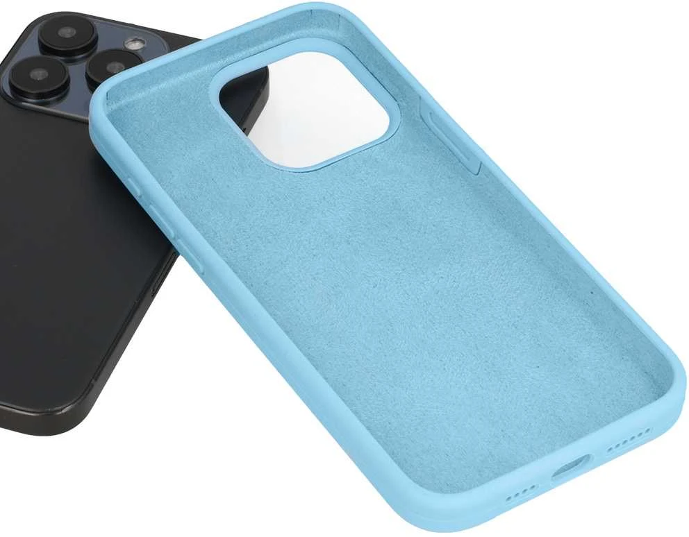 Fusion Accessories Topt Silikoninis Lite dėklas skirtas Samsung Galaxy A14 4G/5G light mėlynos spalvos