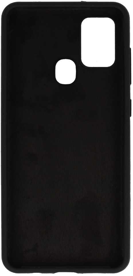 Fusion Accessories Topt Silicone Lite dėklas skirtas Samsung Galaxy A21S juodos spalvos