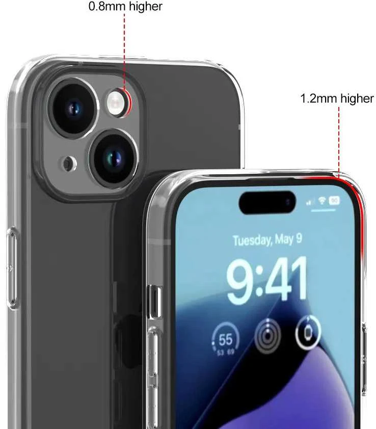 Fusion Accessories Topt Skaidrus dėklas skirtas Apple iPhone 15 Plus