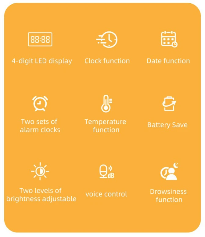 Fusion Accessories LED Digital clock