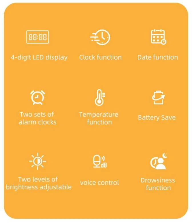 Fusion Accessories LED Digital clock