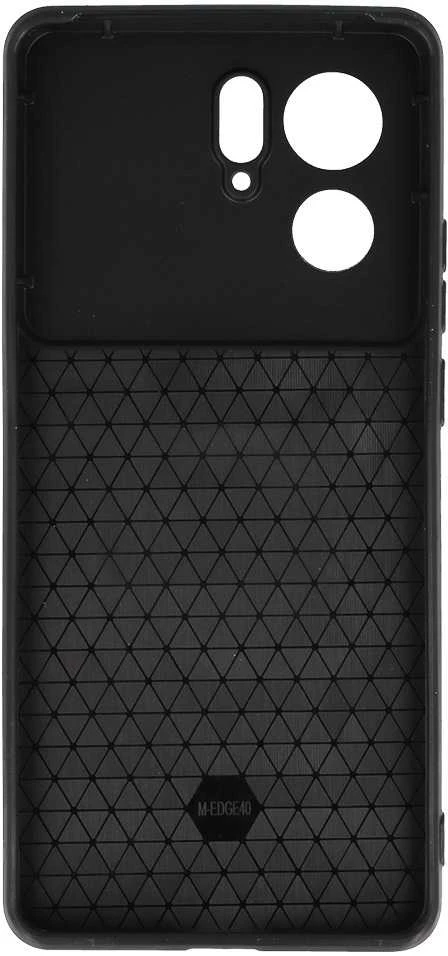 Fusion Accessories Topt Slide Camera Armor dėklas skirtas Motorola Edge 40 5G juodos spalvos