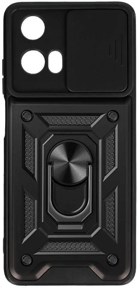 Fusion Accessories Topt Slide Camera Armor dėklas skirtas Motorola Moto G24 juodos spalvos