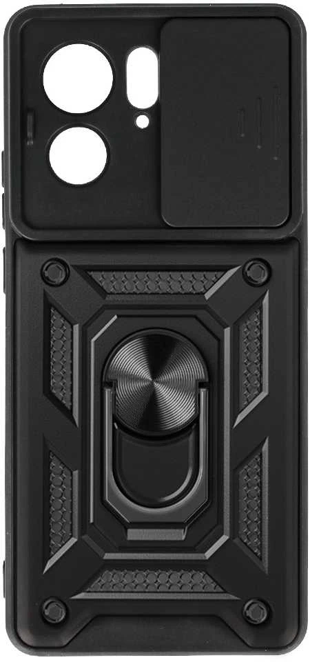 Fusion Accessories Topt Slide Camera Armor dėklas skirtas Motorola Edge 40 5G juodos spalvos
