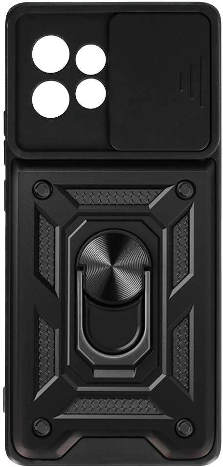 Fusion Accessories Topt Slide Camera Armor dėklas skirtas Motorola Edge 40 Pro 5G juodos spalvos
