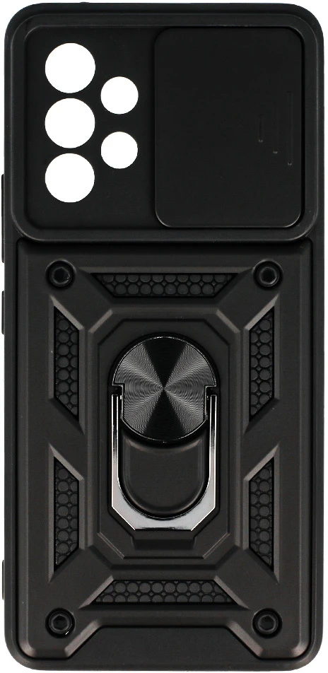 Fusion Accessories Slide Camera Armor dėklas skirtas Samsung Galaxy A53 5G juodos spalvos