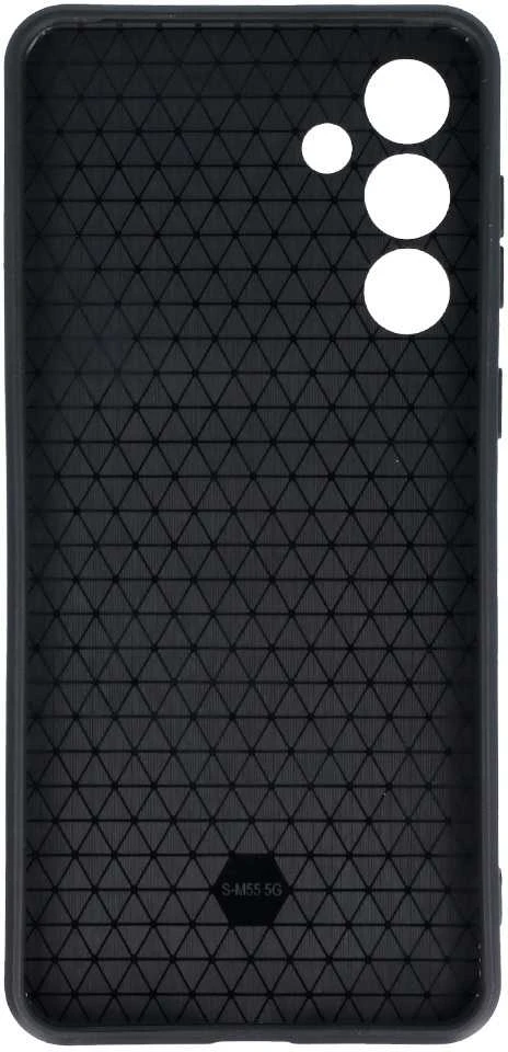 Fusion Accessories Topt Slide Camera Armor dėklas skirtas Samsung Galaxy M55 5G juodos spalvos