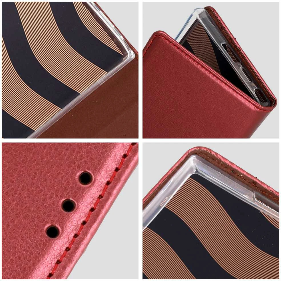 Toptel Topt Smart Magneto dėklas skirtas Xiaomi Redmi Note 13 Pro 4G burgundy