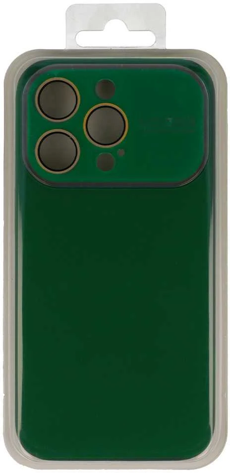 Fusion Accessories Topt Soft Silicone Lens dėklas skirtas Apple iPhone 14 Pro Max žalios spalvos