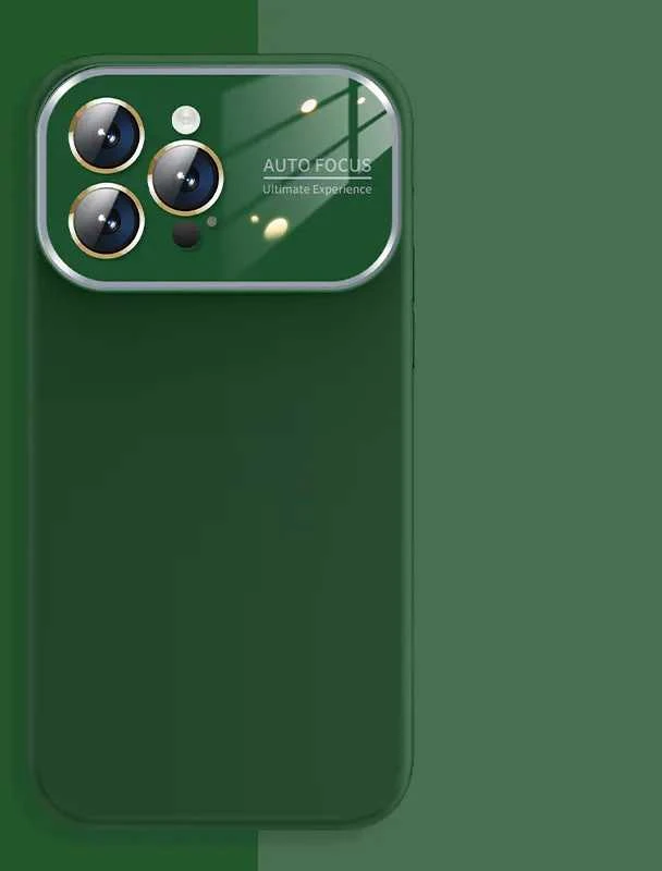 Fusion Accessories Topt Soft Silicone Lens dėklas skirtas Apple iPhone 14 Pro žalios spalvos