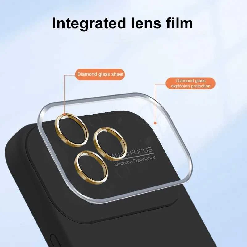 Fusion Accessories Topt Soft Silicone Lens dėklas skirtas Apple iPhone 15 Plus juodos spalvos