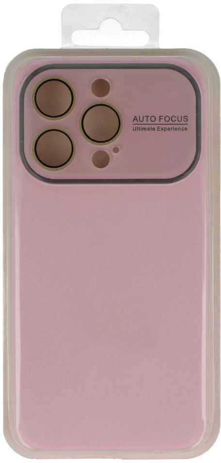 Fusion Accessories Topt Soft Silicone Lens dėklas skirtas Apple iPhone 15 Plus light rožinės spalvos