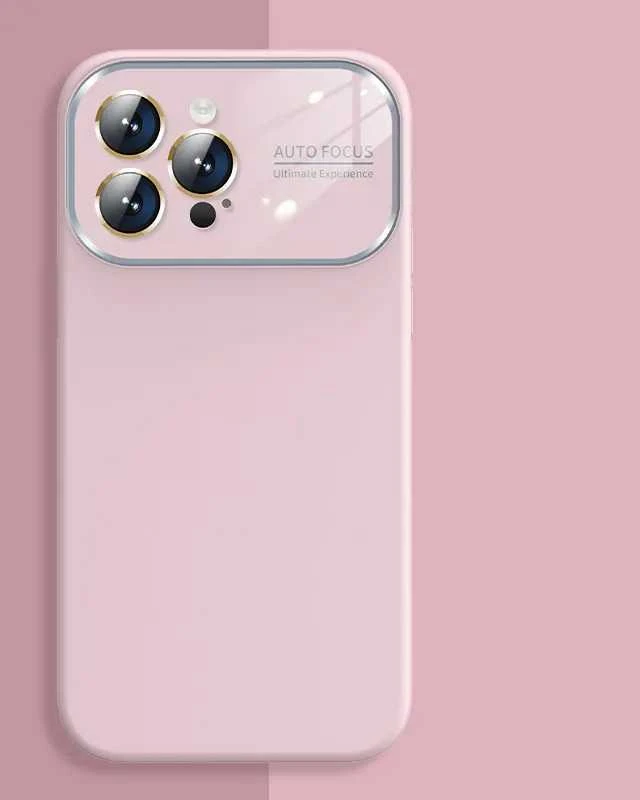 Fusion Accessories Topt Soft Silicone Lens dėklas skirtas Apple iPhone 15 Plus light rožinės spalvos