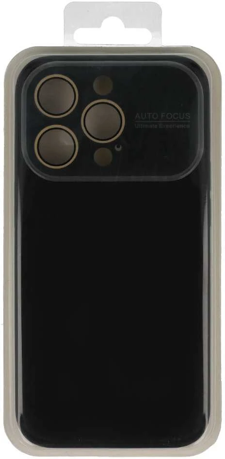 Fusion Accessories Topt Soft Silicone Lens dėklas skirtas Apple iPhone 15 Plus juodos spalvos