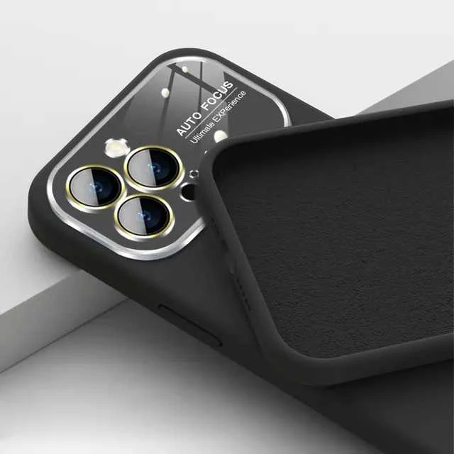 Fusion Accessories Topt Soft Silicone Lens dėklas skirtas Apple iPhone 15 Plus juodos spalvos