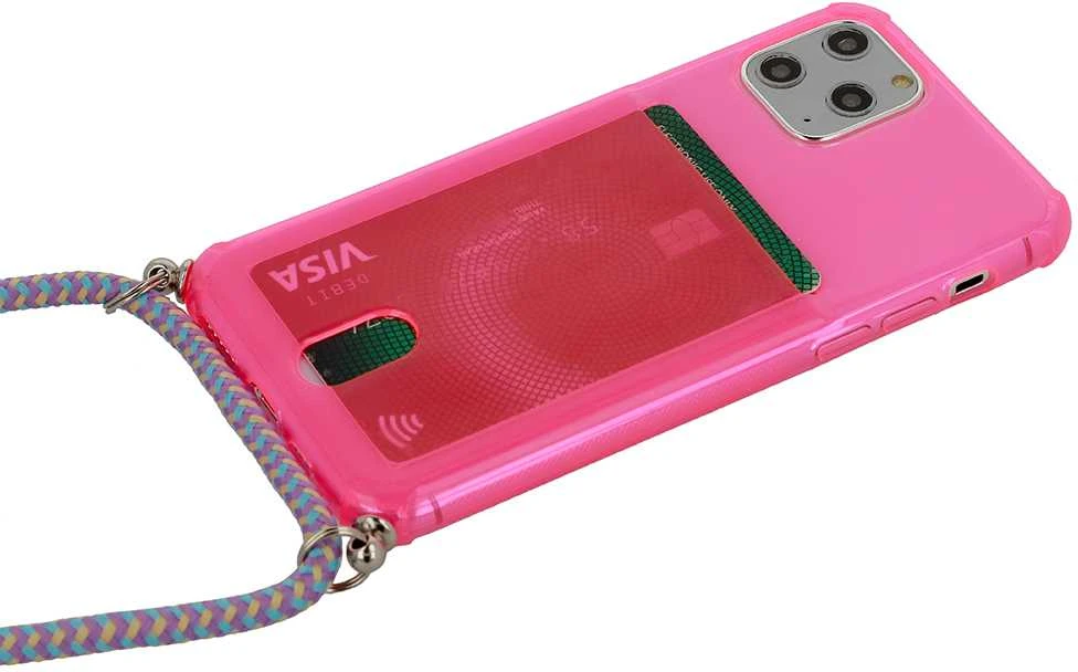 Fusion Accessories Topt STRAP Fluo dėklas skirtas Apple iPhone 7 Plus/8 Plus Rožinė