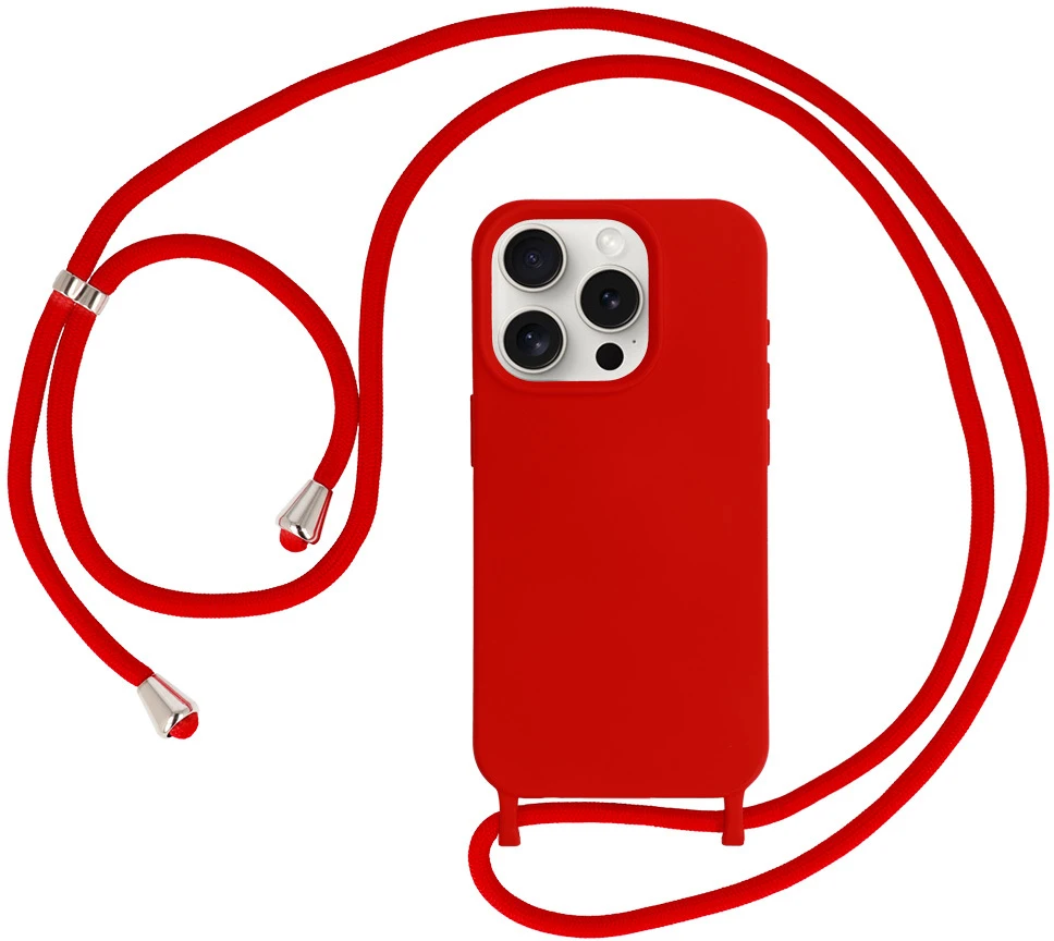 Toptel Strap Silicone Dėklas skirtas Apple iPhone 13 Pro Max design 1 red