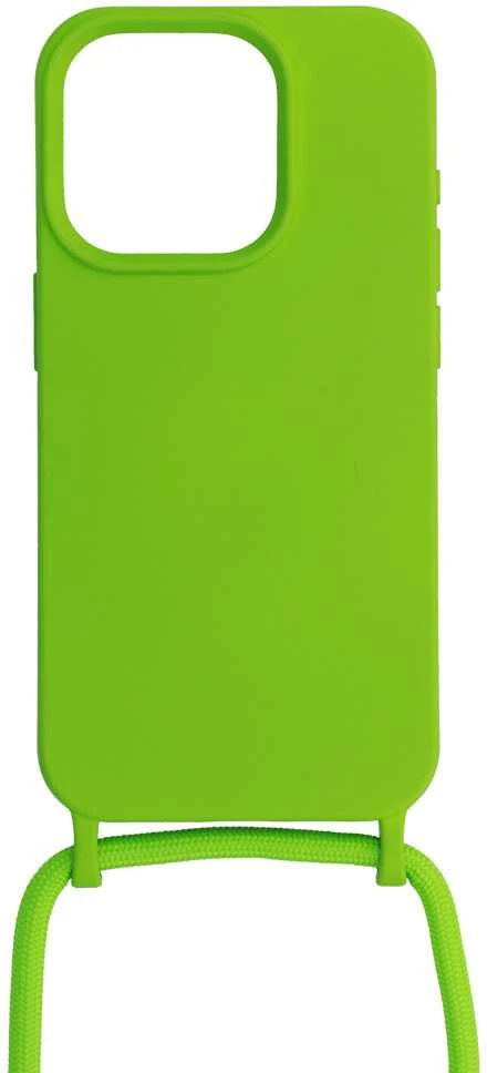 Fusion Accessories Topt Strap silikoninis dėklas skirtas Apple iPhone 13 Pro Max design 1 žalios spalvos