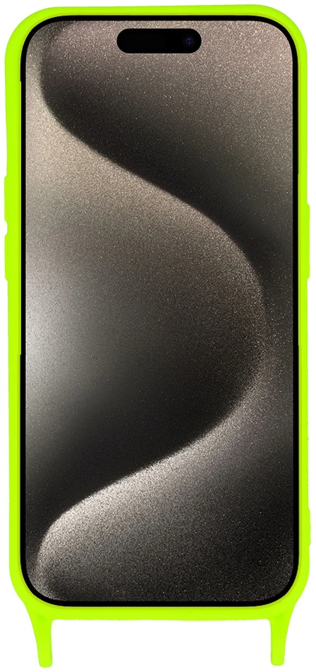 Fusion Accessories Strap Silicone Dėklas skirtas Apple iPhone 14 Pro design 2 lime