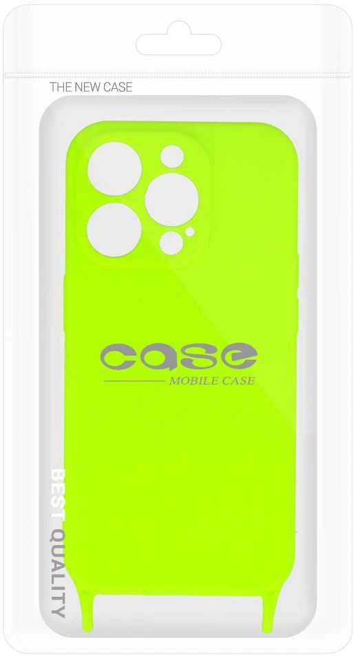 Fusion Accessories Topt Strap silikoninis dėklas skirtas Apple iPhone 13 Pro Max design 2 lime