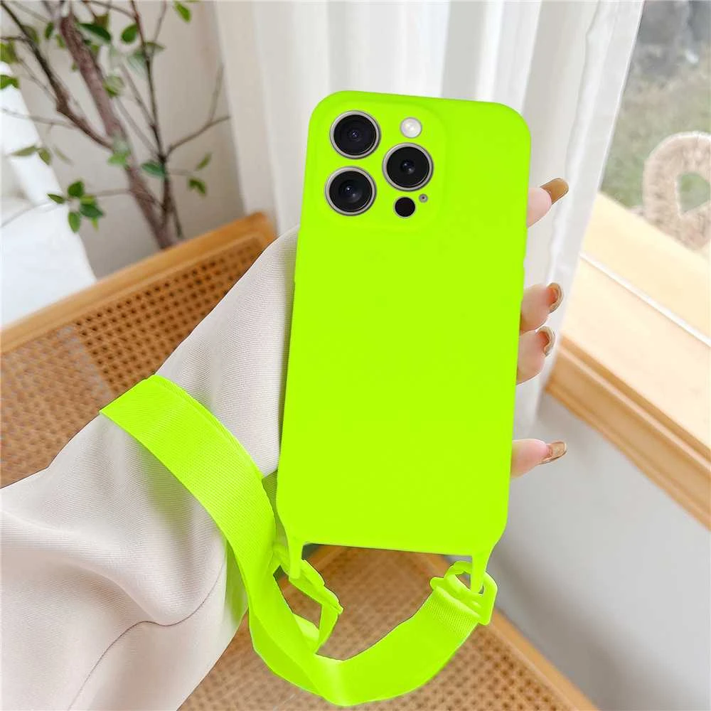 Fusion Accessories Topt Strap silikoninis dėklas skirtas Apple iPhone 12 design 2 lime
