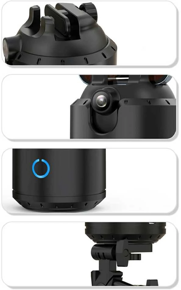 Fusion Accessories Topt Telefono laikiklis su 360° veido sekimu P3 juodos spalvos